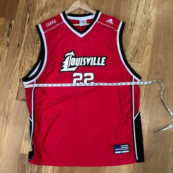 Adidas Louisville Cardinals #22 NCAA Basketball Jersey Reece Gaines Men's XL - Picture 7 of 7